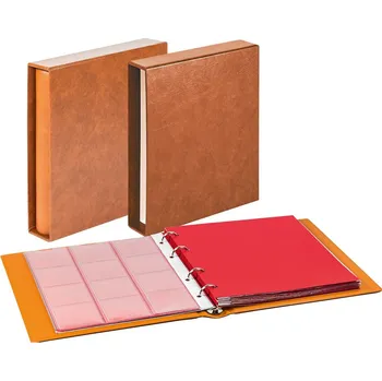 Obal pro sběratelský předmět Lindner KARAT CLASSIC mincovní album Barva: Hnědá, Provedení: S ochrannou kazetou