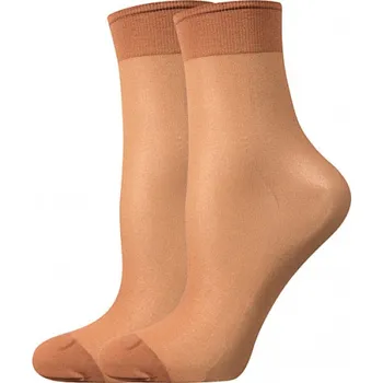 Ponožky dámské silonkové Lady B NYLON socks 20 DEN 5 párů - světle hnědé, 35-41