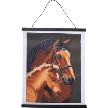 kreativní sada Diamantové malování obraz v lištách koně 35 x 45 cm