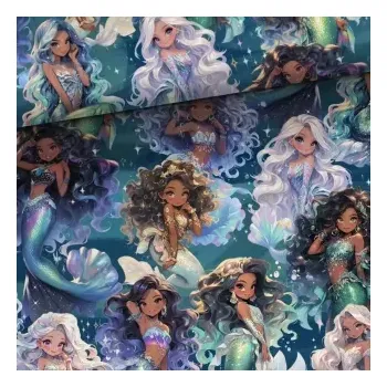 Úplet Mořské krasavice (E) (Hebké bavlněné úplety s elastanem )