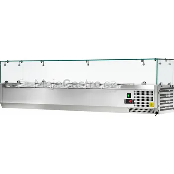 Amitek Nástavba "pizza" chladící 1500x335 7x GN 1/4