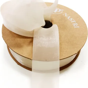 Stuha Stuha Heloise 25 mm - krémová - 1 m