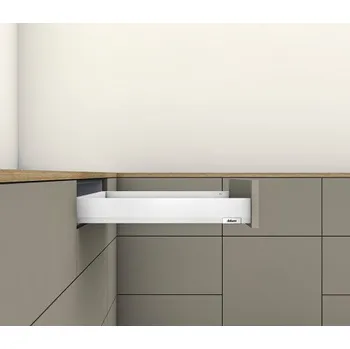 Nábytkové kování BLUM Merivobox N 500 mm, 40 kg, bílá, vrut, KOMPLET (BLUM Merivobox N 500 mm, 40 kg, bílá, vrut, KOMPLET)