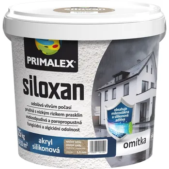 Fasádní barva PRIMALEX siloxan fasádní silikonová omítka 25 kg 2.0 mm Roztíraná
