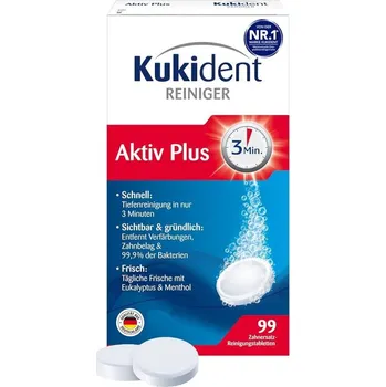 Dentální hygiena Kukident AktivPlus tablety na protézy 99 ks