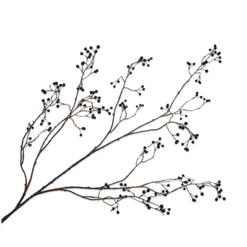 umělá květina umělá větev, Bobule větev modrá V133 cm