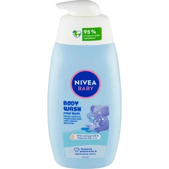 Sprchový gel Nivea Baby Body Wash Mild Bath sprchový a mycí gel pro jemnou koupel 450 ml