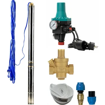 Domácí vodárna PRODO Automatická domácí vodárna s ponorným čerpadlem 3Ti-20 s BRIO PC-13 + redukční ventil - RTS - odolnost proti písku - Prodloužená záruka 4 roky