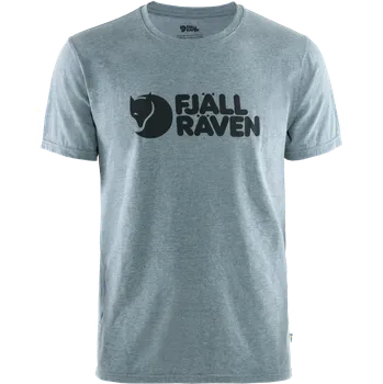 Pánské oblečení Triko Fjällräven Logo T-Shirt M uncle blue-melange - M