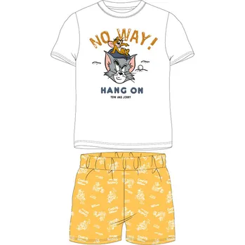 Chlapecké pyžamo Tom a Jerry - licence Chlapecké pyžamo - Tom a Jerry 5204831, bílá / žlutá Barva: Bílá, Velikost: 104