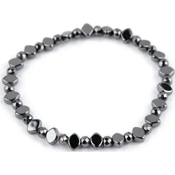 Náramek Náramek pružný hematitový 2 šedá hematit
