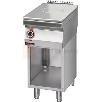 Plynová kartuše Solid Top litinový, plynový 400 mm na otevřeném podstavci | KROMET, 700.KG/I-400.S