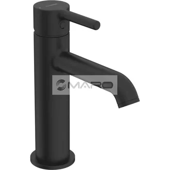 Vodovodní baterie Hansa HANSAVANTIS Style Baterie umyvadlová stojánková, bez výpusti, výtok 117 mm, černá matná, 5437220733