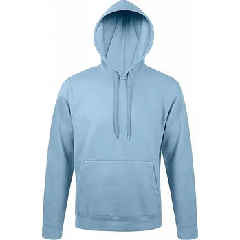 Pánská mikina Sol's Přiléhavá unisex klokanka Snake s podšívkou z česaného fleecu Barva: modrá nebeská, Velikost: 4XL L330