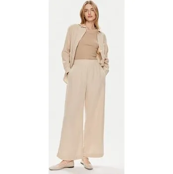 Dámské kalhoty Gap Kalhoty z materiálu 855967-01 Béžová Relaxed Fit XS