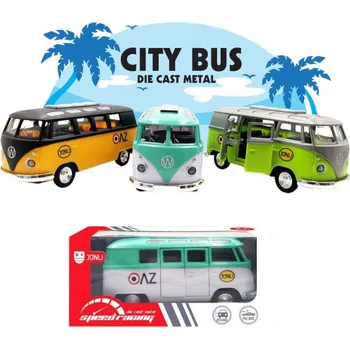 autíčko Alltoys Autobus mini - červeno-bílý