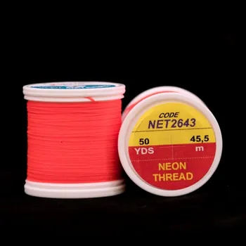 Hobby drát HENDS - Nit neon Thread 45,5m - Fluo červená