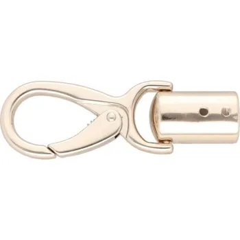 Karabina kovová šíře 13 mm, zlatý lesk