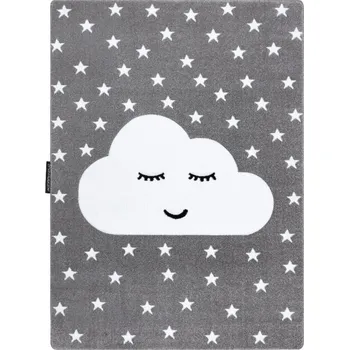 Koberec Hans Home Dětský kusový koberec Petit Cloud stars grey - 120x170