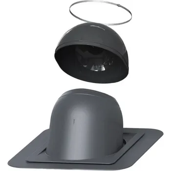 Komín VILPE (Finsko) Průchodový prvek pro kulaté komíny Barva: Šedá, Průměr [mm]: Ø 200–265