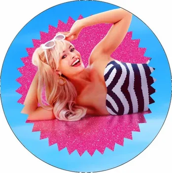 Přisada na vaření a pečení Jedlý papír Barbie (Margot Robbie) 19,5 cm