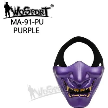 Ochranná maska Samurai - fialová, Wosport