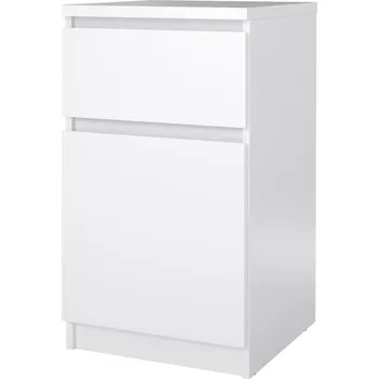 Noční stolek Nábytek PEGAS s.r.o. Noční stolek SIMPLICITY 221, Bílý lesk