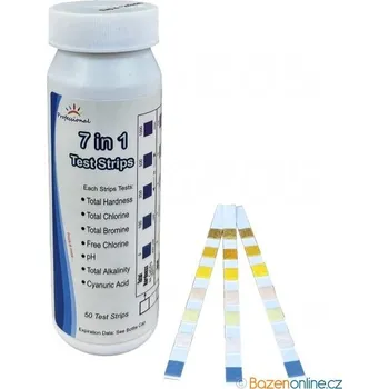 Bazénová chemie Proužkový tester 7v1