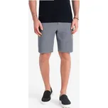 Ombre Šortky z materiálu OM-SRCS-0127 Tmavomodrá Slim Fit S