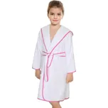 Bellatex Froté župan dětský vel. 5 - 7 let Stuha bílá, růžová
