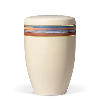 Smuteční dekorace Ekologická urna Ivory - Západ slunce