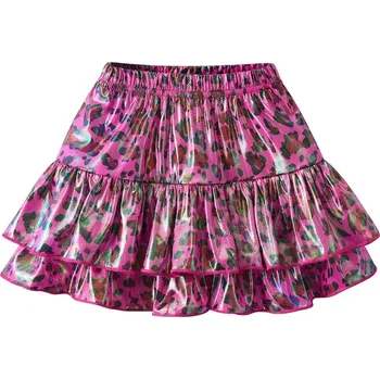 Dívčí sukně Dívčí mini sukně leopardí potisk (tmavě růžová) Velikost: 10T (128-140)