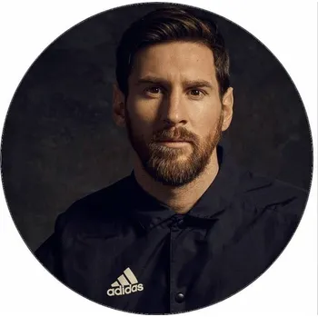 Jedlá dekorace na dort Jedlý papír Lionel Messi 19,5 cm