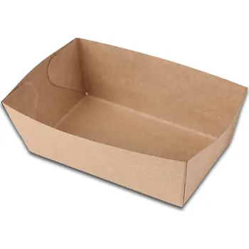 Jednorázové nádobí Miska kónická KRAFT s tukovou bariérou 13,5x11x4,5 cm 500ml 100ks