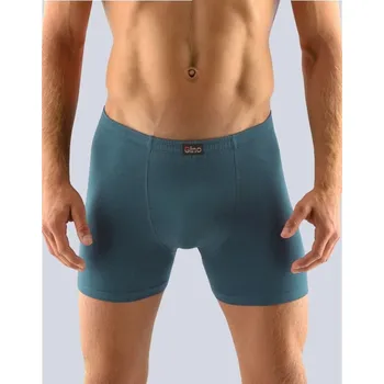 Pánské oblečení GINA pánské boxerky delší nohavička, šité, jednobarevné 74086P petrolejová 50/52
