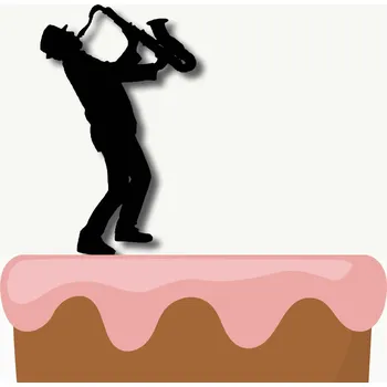 Party dekorace svetzdobeni Zápich SAXOFONISTA