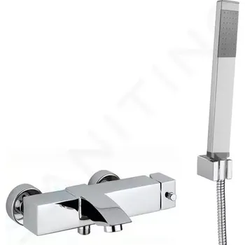 Vodovodní baterie Paffoni Level Vanová baterie s příslušenstvím, chrom, LEA023CR