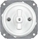 Elhard KV1106W Keramik vypínač č.6(1) - kulatý, otočný, bílý