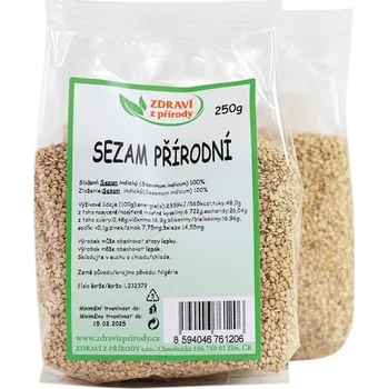 Sušená potravina IPJ NATUR s.r.o. Sezam neloupaný 250g ZP 113