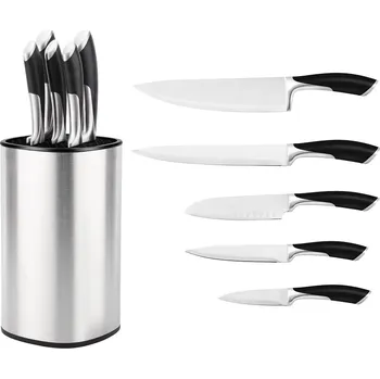 Haus Roland Sada kuchyňských nožů v nerezovém stojanu, 6 ks Haus Roland
