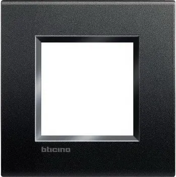 vypínač BTICINO LIVINGLIGHT RÁMEČEK HRANATÝ 2MODULOVÝ ANTRACIT LNA4802AR