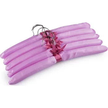 Ramínko Ramínko saténové polstrované - fialová lila (5 ks)