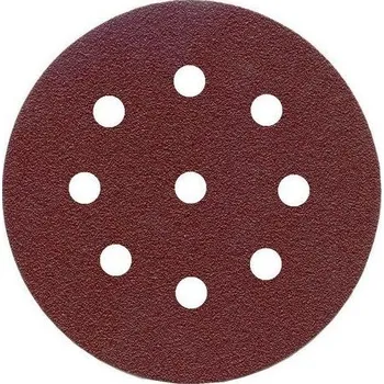 Brusný papír Brusný výsek suchý zip EA343 9 otvorů 125/9.děr zr.180