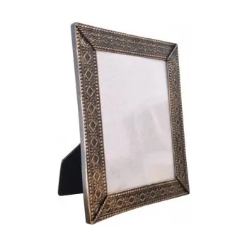 Rám na obraz Fotorámeček kovový - mosaz - 22x17 cm sublimace termotransfer