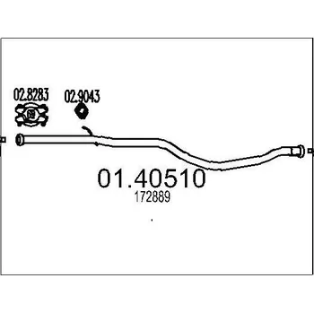 Výfuková trubka Výfuková trubka MTS 01.40510