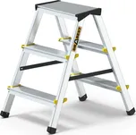 Hliníkové štafle 2x3 stupně oboustranné DRABEST DD3 PRO