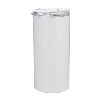 Termohrnek Termohrnek 480 ml s brčkem - bílý sublimace termotransfer