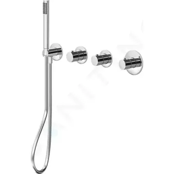 Vodovodní baterie Paffoni Modular Box Termostatická baterie pod omítku, pro 2 spotřebiče, chrom, MDE000CR