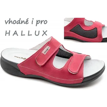 Dámská zdravotní obuv MEDISTYLE LAURA 4L-H15/O/H HALLUX pantofel červený, červená - 38
