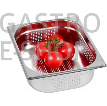 GN 1/2 (h=100 mm) nerezová děrovaná OPTINOX